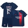 Oficiální Fotbalový Dres Paris Saint-Germain 2023-24 Danilo 15 Domácí pro Děti